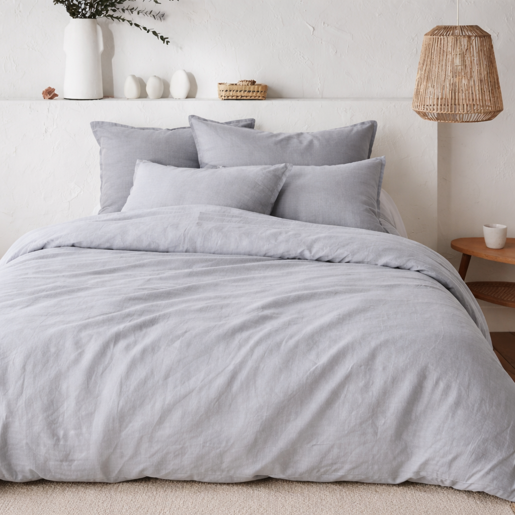 Housse de couette gris