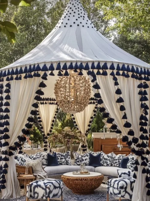 Tente jardin extérieur