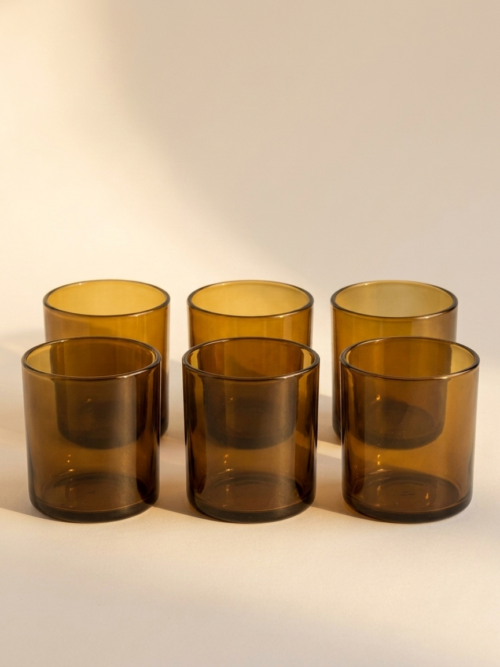 set de 6 verres en verre soufflé tunisie fait main