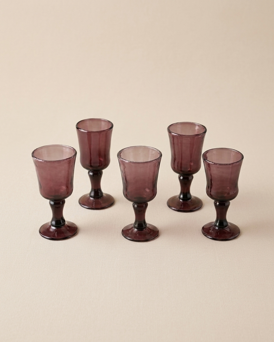 Set de verres en verre soufflé Tunisie artisanaux