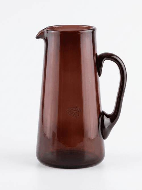 Pichet Verre Soufflé prune – Fait Main Djerba, Tunisie